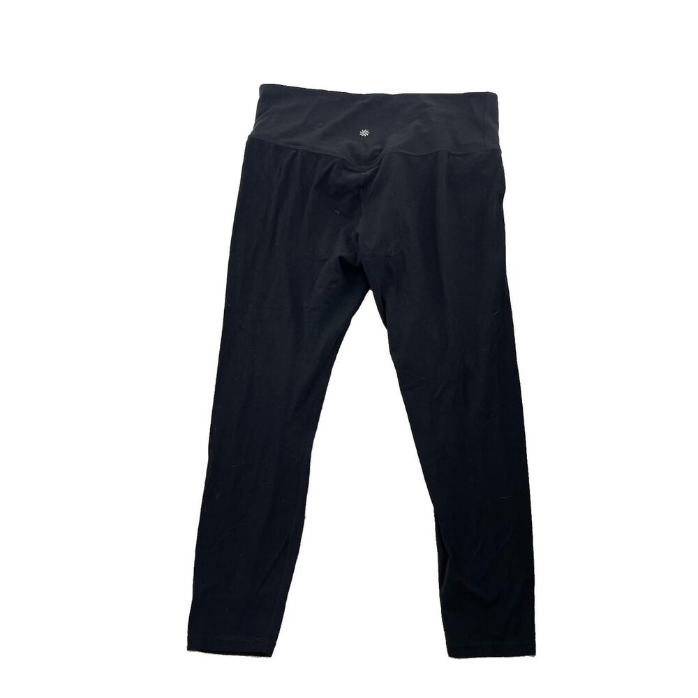 Athleta Ultra High Rise Women 7/8 Leggings Large Black Pull On Athleisure 60-19